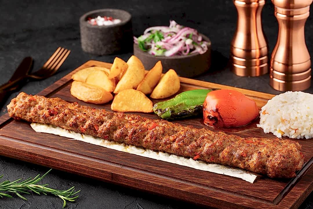Kebab dish at a LotiPoints restaurant in Bakı Old City